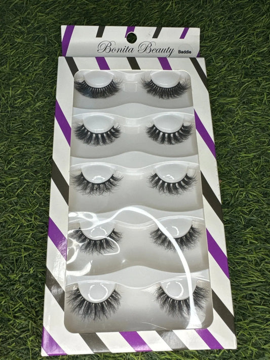 Bonita 5 in 1 Lash Set - Baddie - La Mimz Beauty & Fashion Store