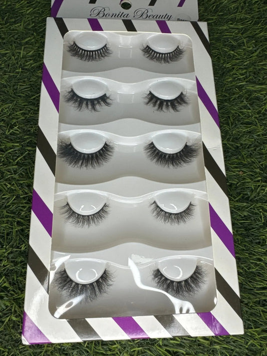 Bonita 5 in 1 Lash Set - Sassy - La Mimz Beauty & Fashion Store
