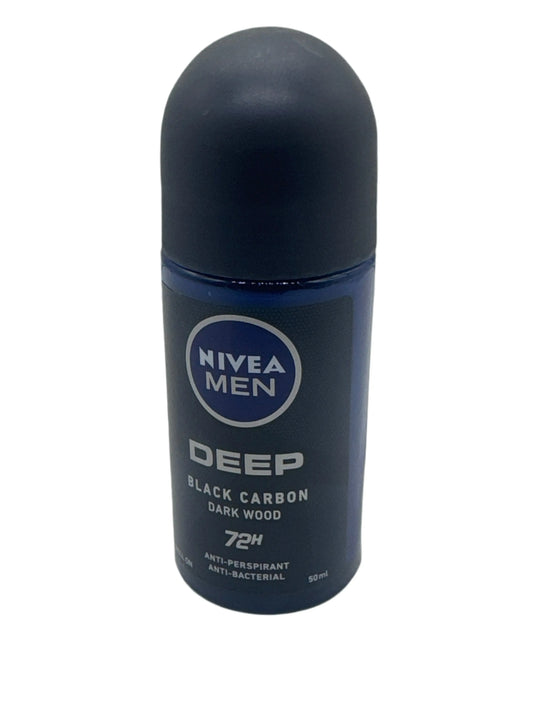 Nivea Men Deep Black Carbon Dark Wood Deodorant La Mimz Beauty & Fashion Store