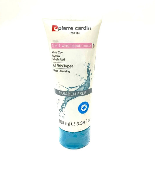 Pierre Cardin 3 in 1 Deep Cleansing Wash - Scrub - Mask - La Mimz Beauty & Fashion Store